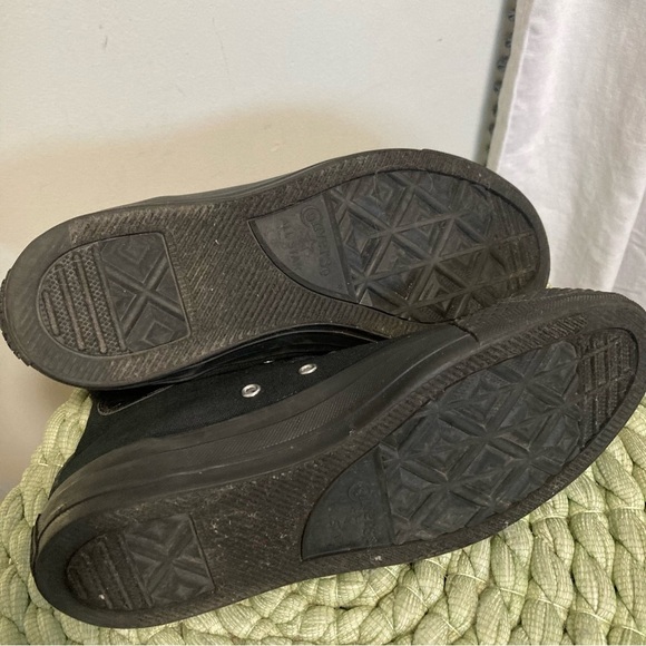 Converse Chuck Taylor All Star Hi Sneaker Black With Metallic Snakeskin Toe - Picture 8 of 8